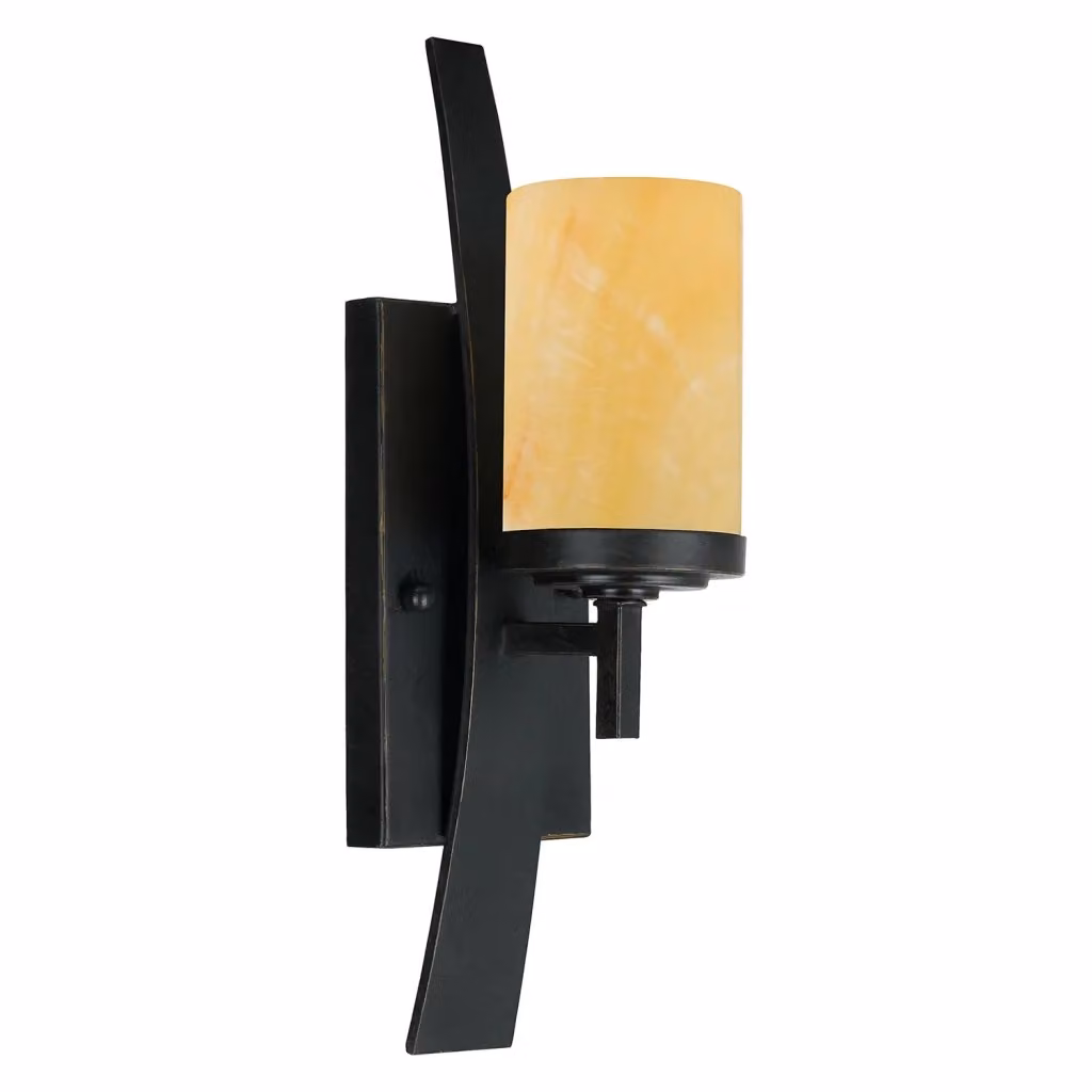 Applique Industrial Nordico Kyle Quoizel in Metallo Bronzo con 1 Luce E27 – 2