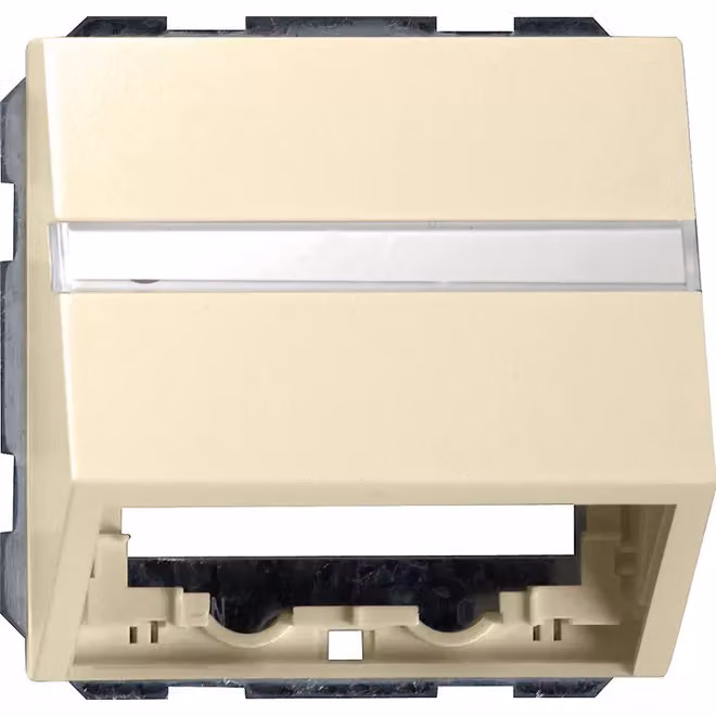 Gira 087001 Copertura per cavi BSF con anello di supporto Sistema 55 Bianco crema