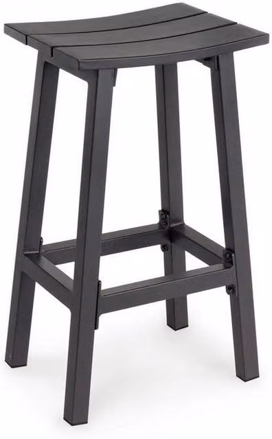 Sgabello da bar Skipper IPERBRIKO nero in metallo laccato, Altezza: 71 cm