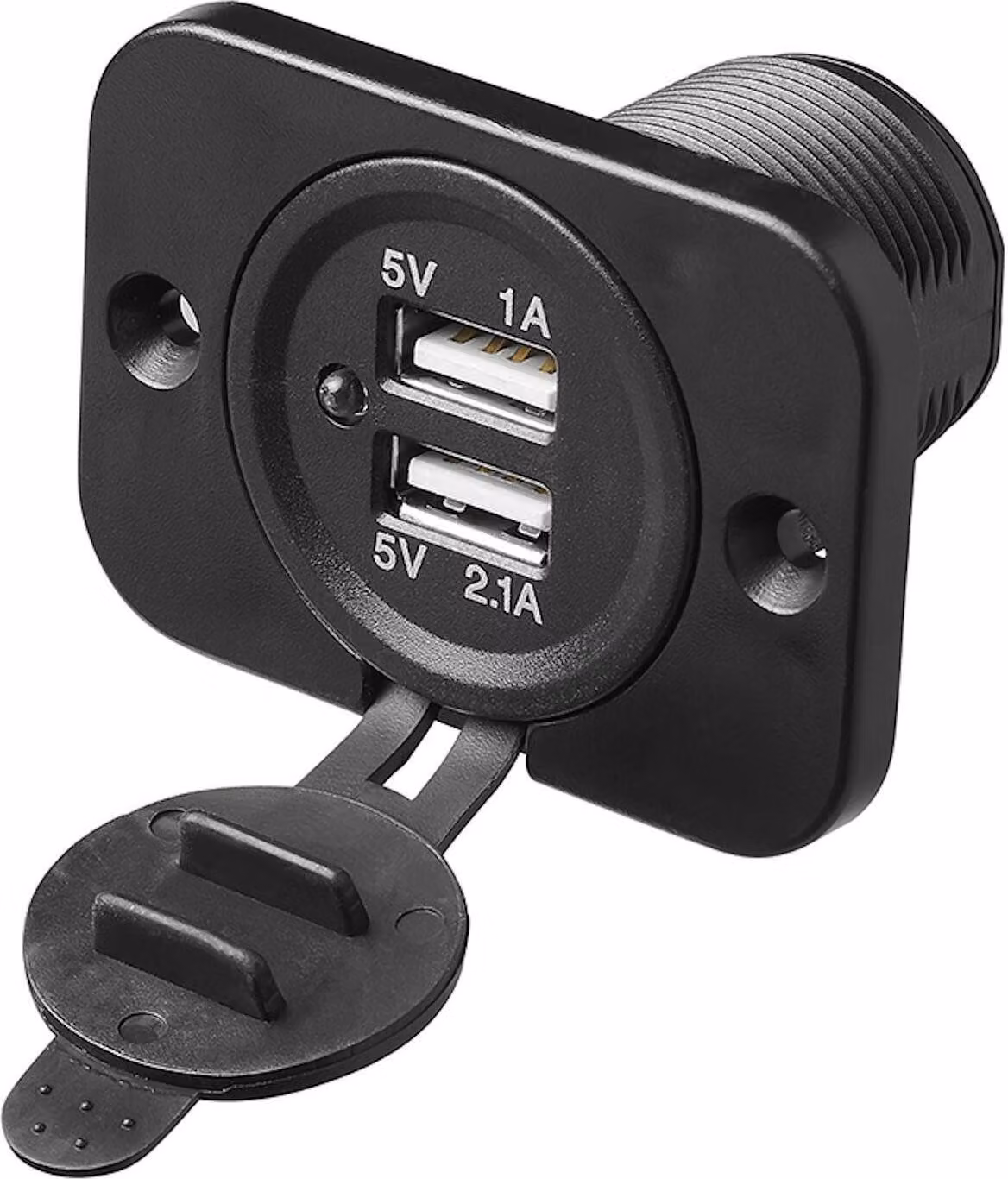 Porta USB doppia da incasso tipo A 3100mA 12V/24V