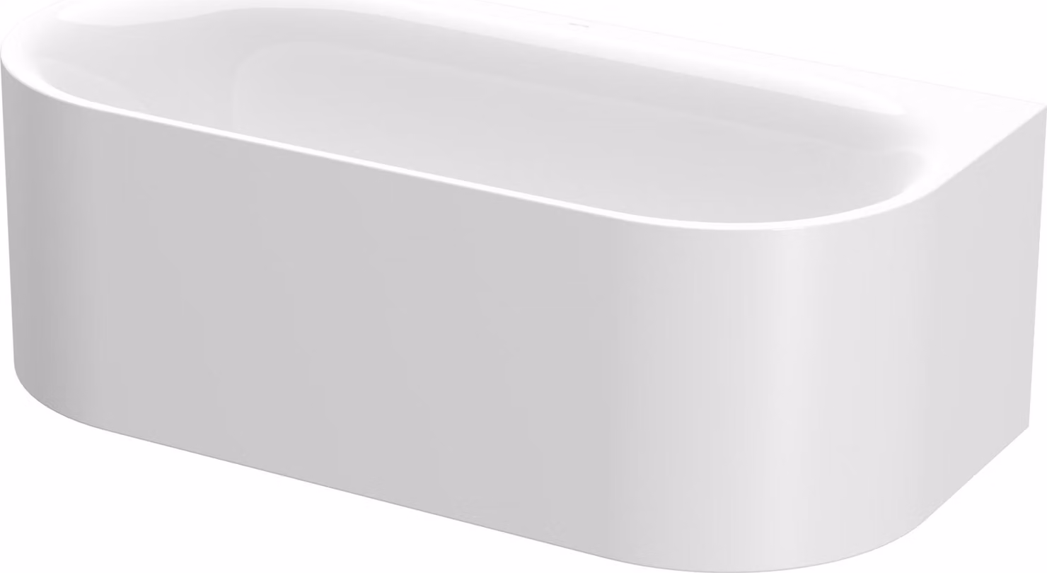 BetteLux Oval Silhouette I Baignoire en applique, 2 inclinaisons du dossier, 1700x800x450mm, 3415-000CWVVS, 3415-000CWVVS