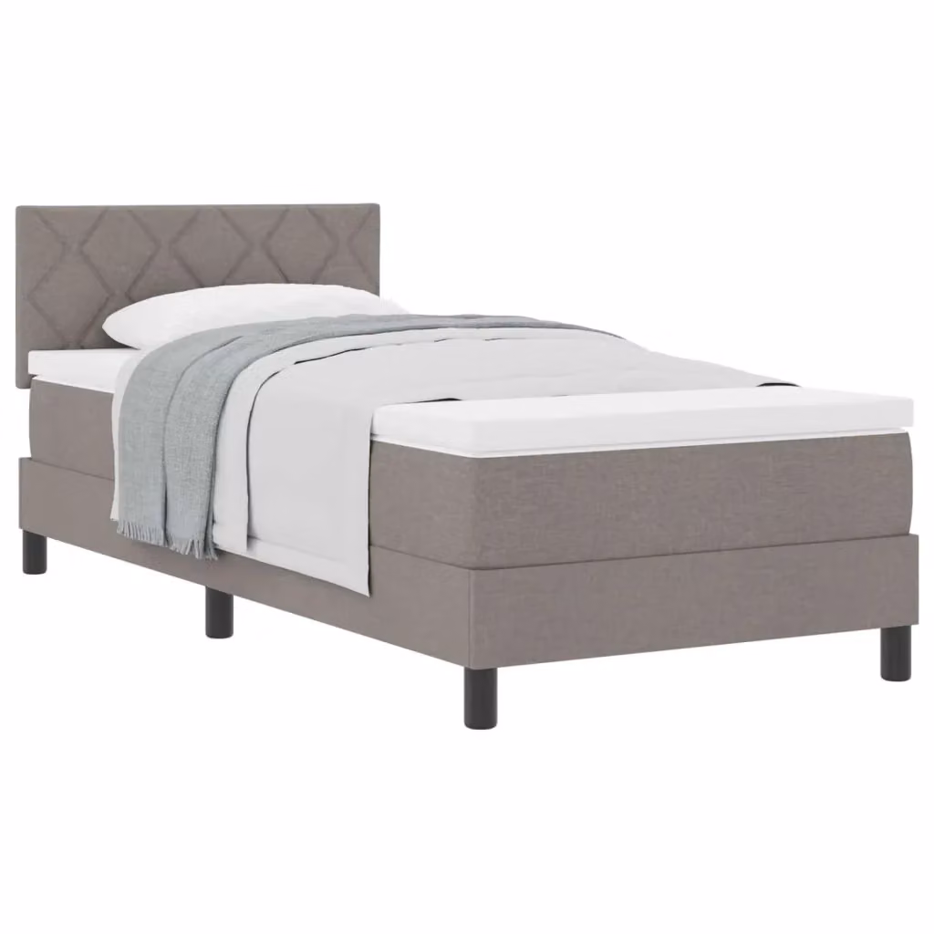 Letto Ibrido con Testiera Talpa vidaXL in Tessuto Beige o Grigio L/P/H: 200 x 90 x 93 cm – 2