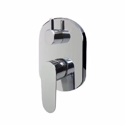 Mereo Viana - Batteria da incasso per 2 apparecchi, con corpo, cromata CBE60106B