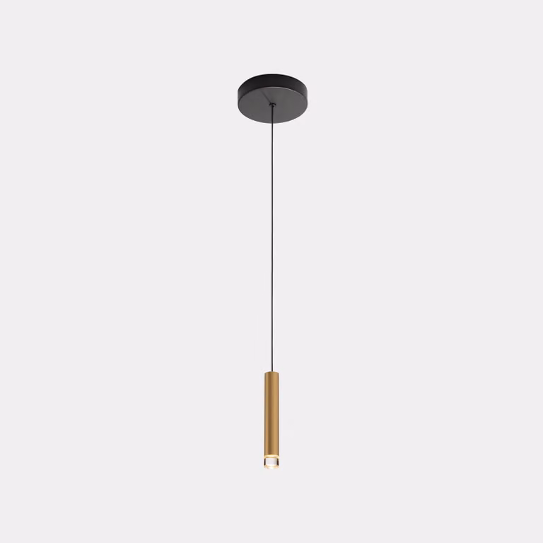 LEDS C4 Lampada a sospensione a forma di candela - 4,1 W, luce bianco caldo, 154 lm, ottone