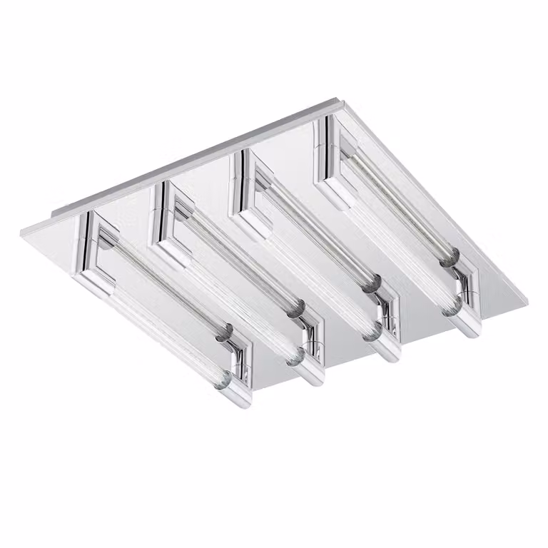 Eglo 95397 Velarde Plafoniera LED 4x3,7W acciaio cromato