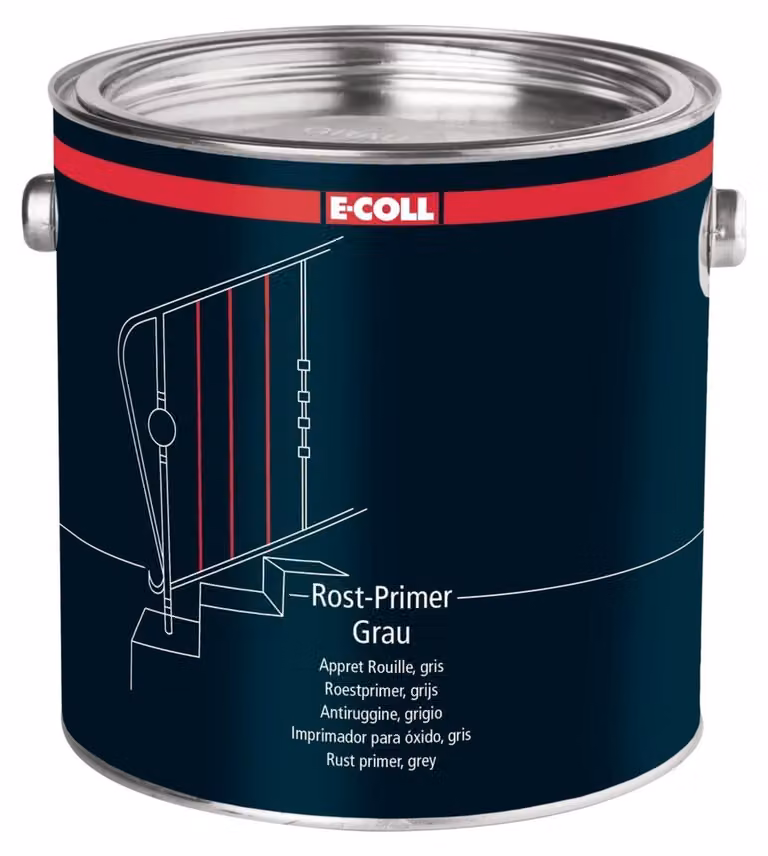 Primer antiruggine secchio da 2,5L grigio E-COLL