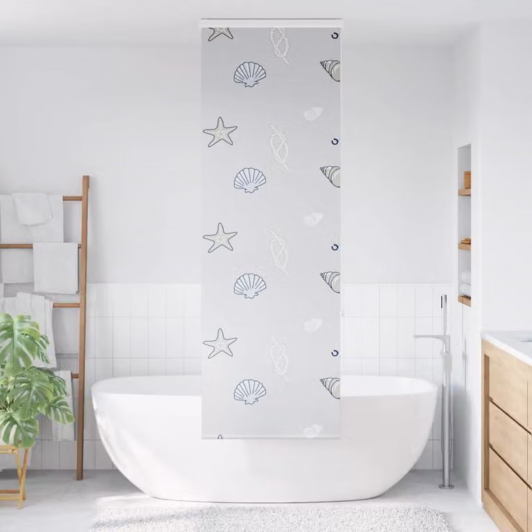 vidaXL Tenda a Rullo per Doccia Cassonetto 60x240 cm Larghezza Tessuto