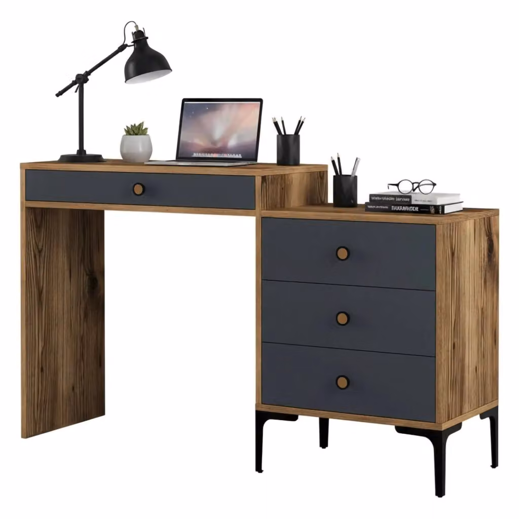 Consolle DMORA moderna in marrone e antracite per camera da letto, ufficio o corridoio – 2