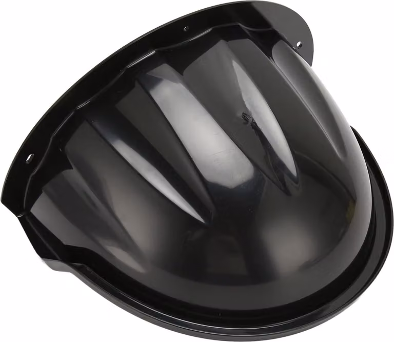 Copertura resistente per telecamera di sorveglianza esterna con parasole, in plastica ABS - Nero