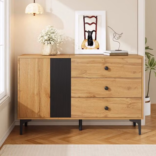 Credenza Moderna ¨C Xylo ¨C Legno, 120x35x76 cm