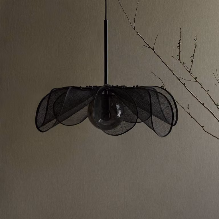 Markslöjd Lampada a sospensione Styrka, dimmerabile, Nero, Soggiorno / Sala da pranzo, Tessuto / Stoffa / Seta, Lampada a sospensione