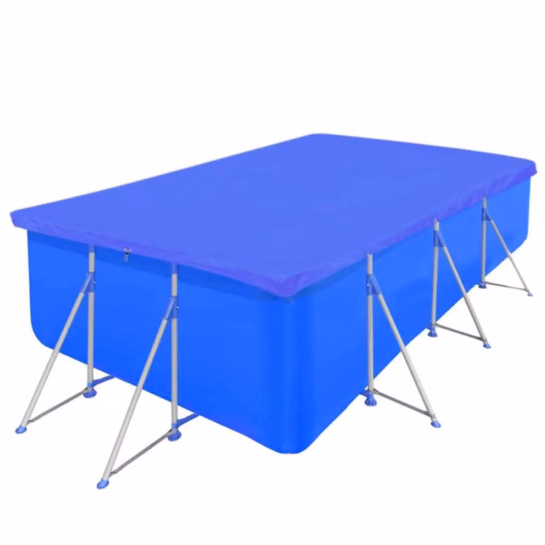 vidaXL Copertura per piscina PE rettangolare 90 g/mq 394x207 cm