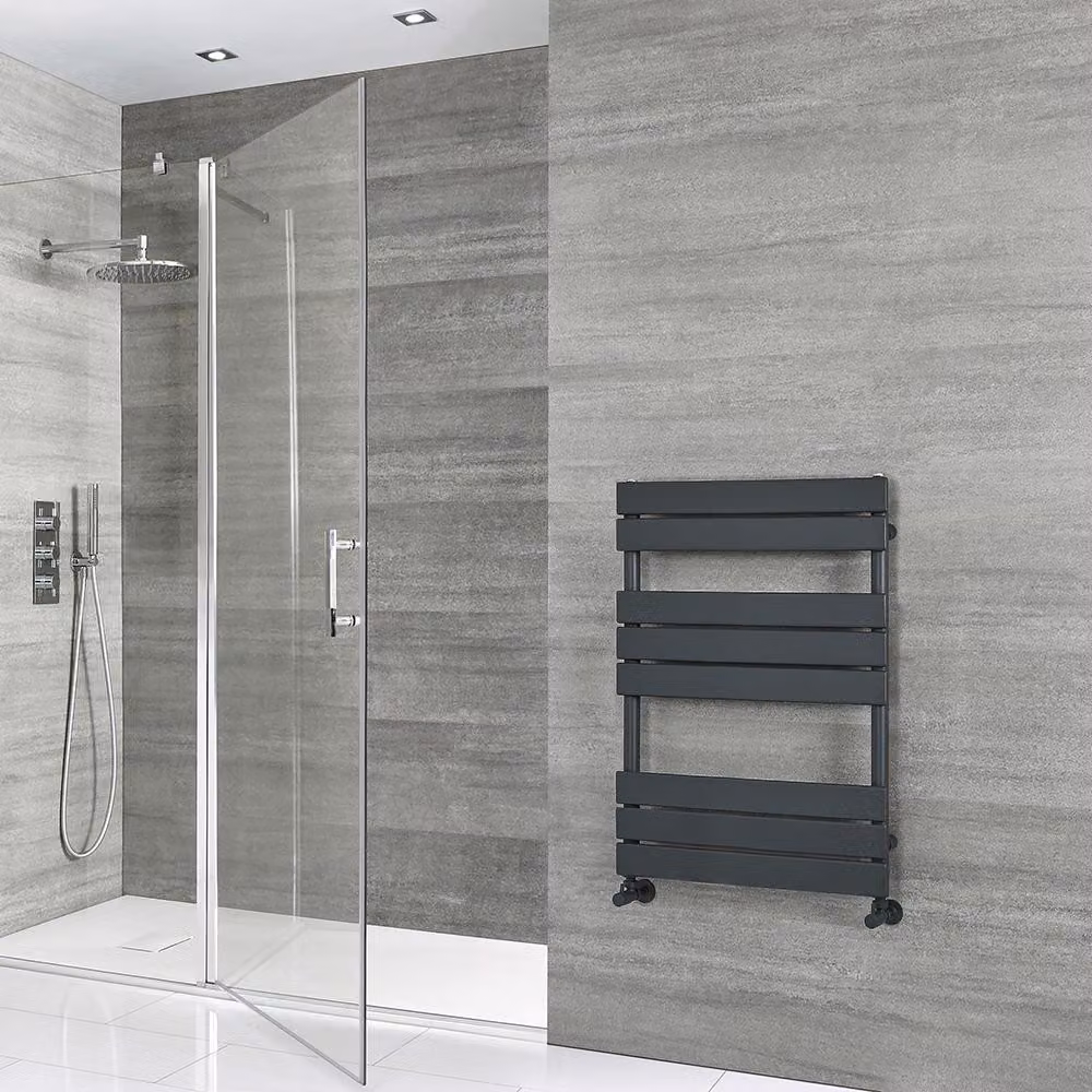 Scaldasalviette di Design - 825mm x 600mm - Antracite - Lustro