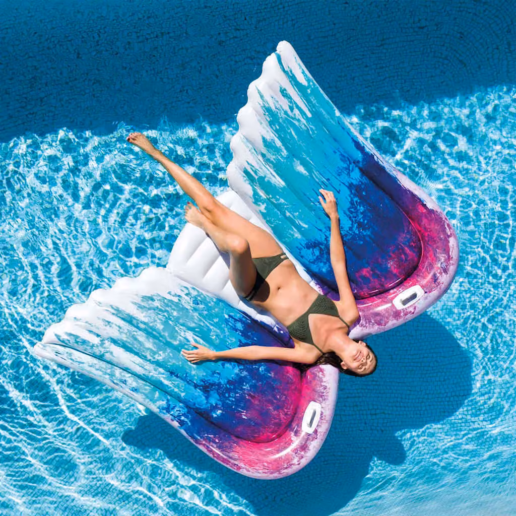 Galleggiante per piscina INTEX Angel Wings Mat multicolore in PVC