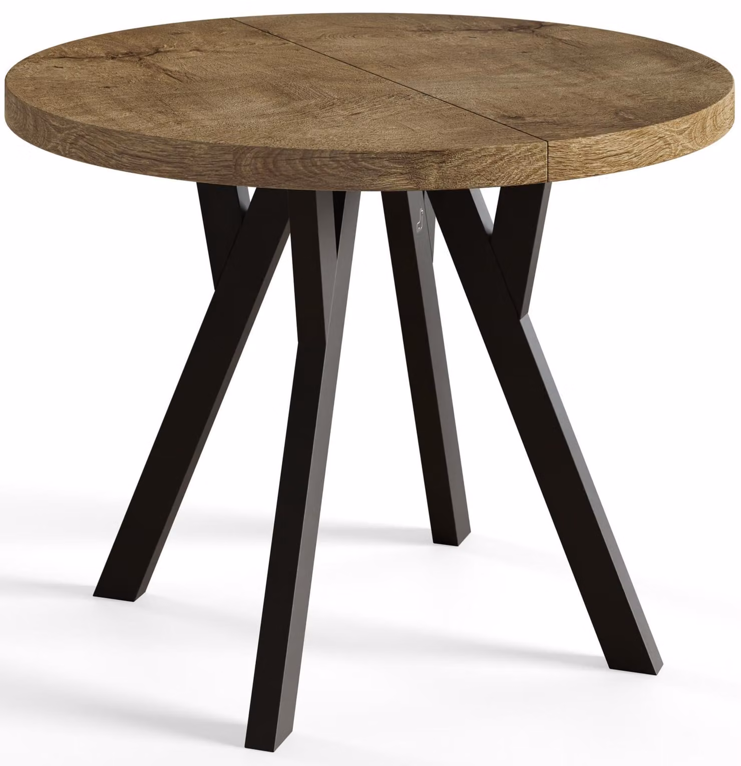 Alpi Moebel, Tavolo da Pranzo, Tavolo per Mangiare Allungabile, Diametro da 120 cm, Lefkas, Collezione Ovo