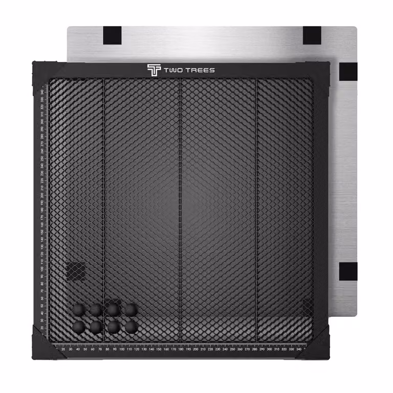 Piano di lavoro laser a nido d'ape, acciaio ad alta resistenza, compatibile con diverse macchine per incisione laser, kit banco da lavoro, 430x400x22 mm