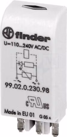 1 modulo di sicurezza. Utilizzo: 94.02, 94.03, 94.04. Montaggio: base 99.02.0.230.98 E