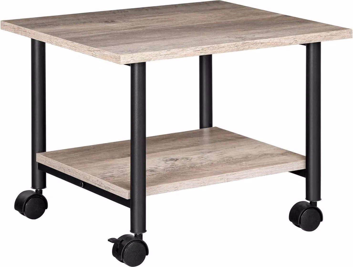 Supporto rotante per stampante a 2 livelli, design industriale, grigio/nero