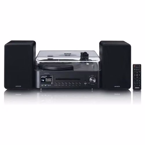Sistema Hi-Fi Compatto Lenco MC Series MC 760BK Bluetooth Nero 2x 30W – 2