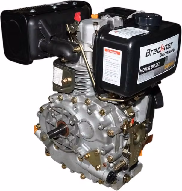 Motore diesel 7CV 178F, 296cc, 3600 giri/min, albero cilindrico filettato 19,05mm, avviamento a strappo