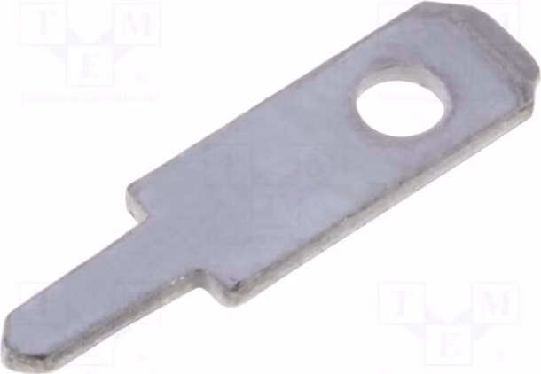 Connettore a lamella: piatto, per montaggio a foro passante (THT), 2,8 mm di larghezza, 0,5 mm di spessore, maschio, lunghezza totale: 10,5 mm, codice: 61-1315-21/0030 - Da saldare