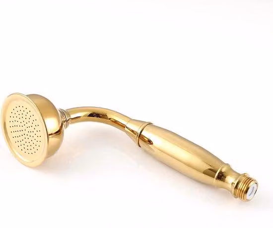 Soffioni da doccia portatili in ottone con finitura oro lucido