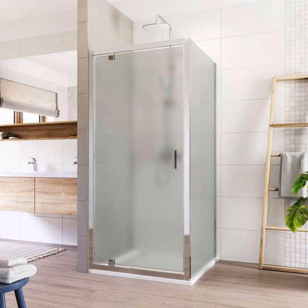 Cabina doccia Mereo, Lima, quadrata, girevole, 80x80 cm, cromo ALU, vetro Point - CK86912K