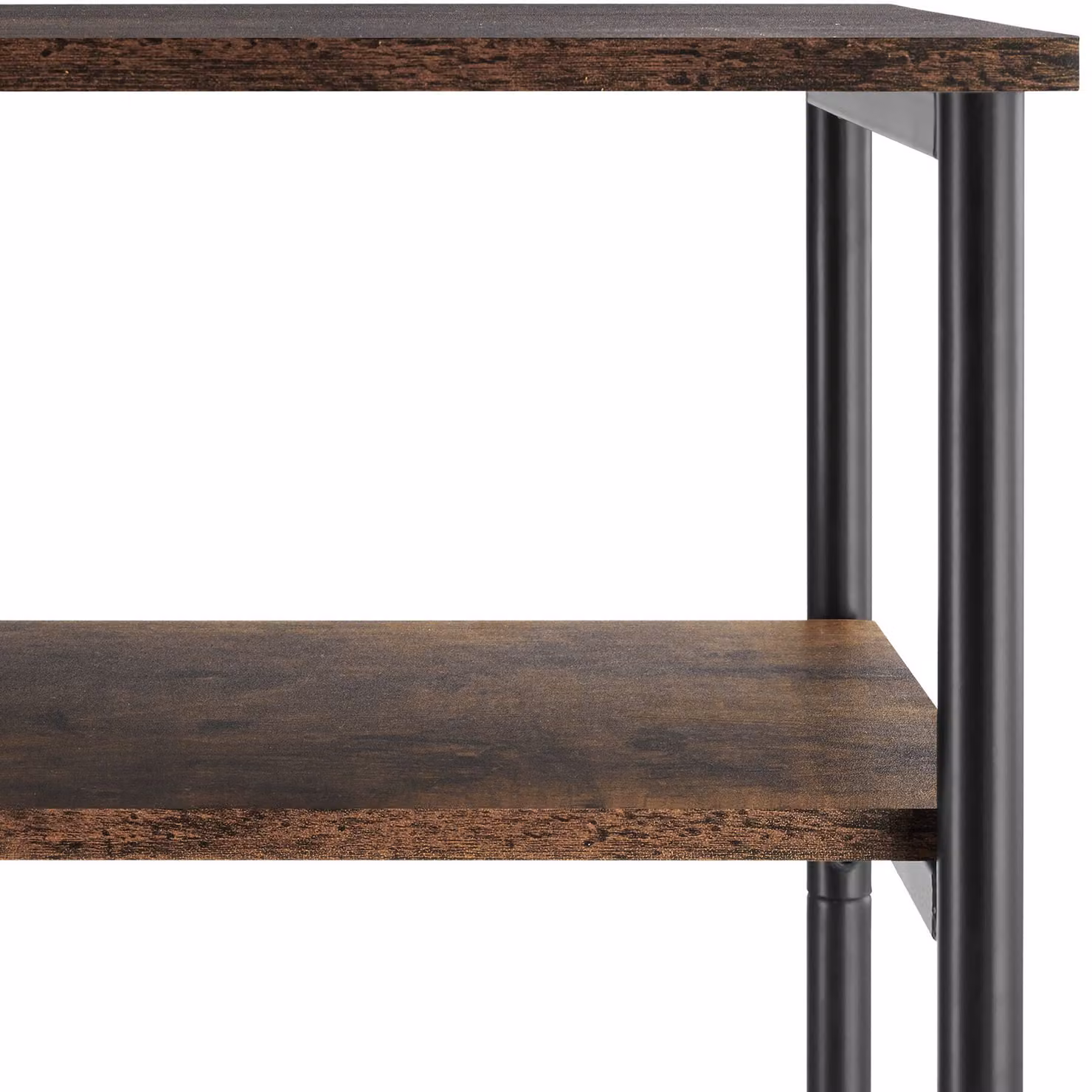 Tavolino Memphis tectake in stile industriale marrone con finitura opaca, L/P/H: 34 x 25 x 59 cm – 1
