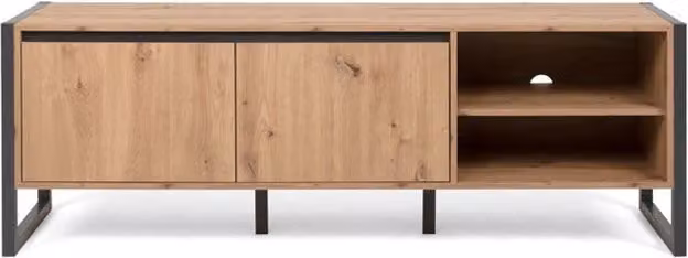 Base porta tv quercia antracite cm 160 x 55 x 40 h(DENVER54) EFFEZ