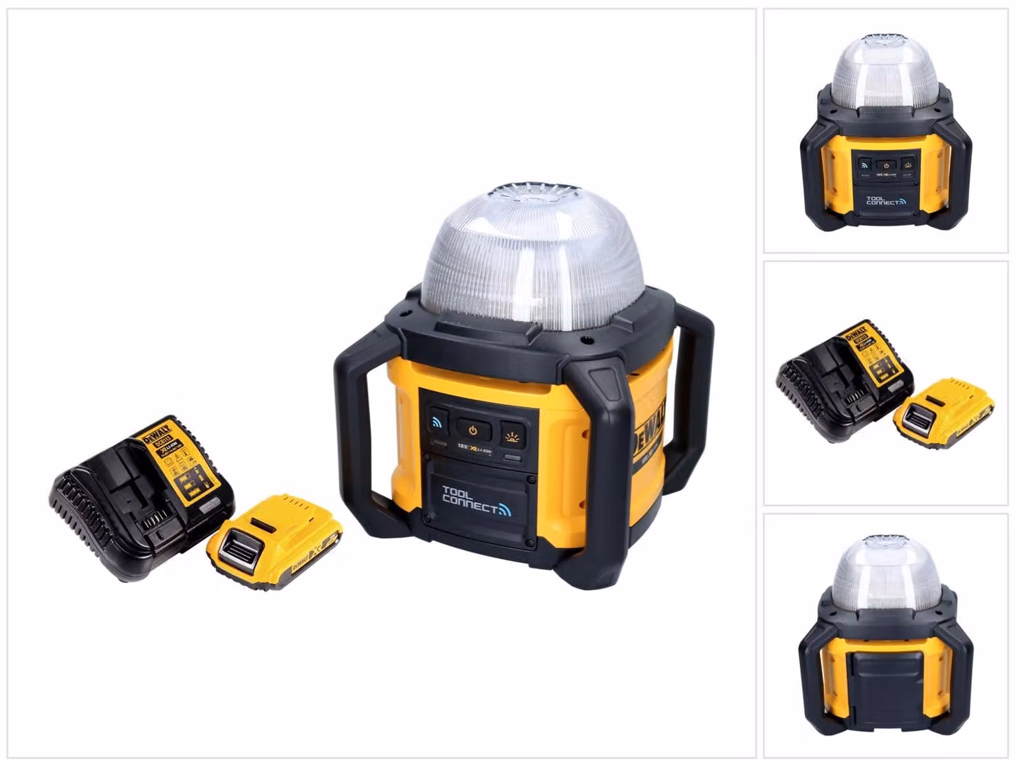 DeWalt DCL 074 D1 Faretto da cantiere a batteria Faretto 18 V 5000 lm 4000 Kelvin + 1x batteria ricaricabile 2,0 Ah + caricatore