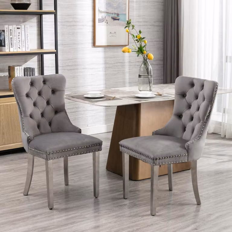Sedia da pranzo - Sedia - Sedia a conchiglia - Sedia da cucina - Set da pranzo - Set da 2 - Design moderno