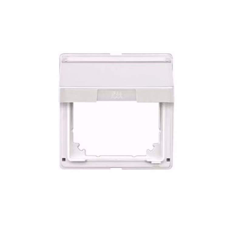 Anello intermedio con coperchio ribaltabile e spazio per scritte, bianco polare, AQUADESIGN