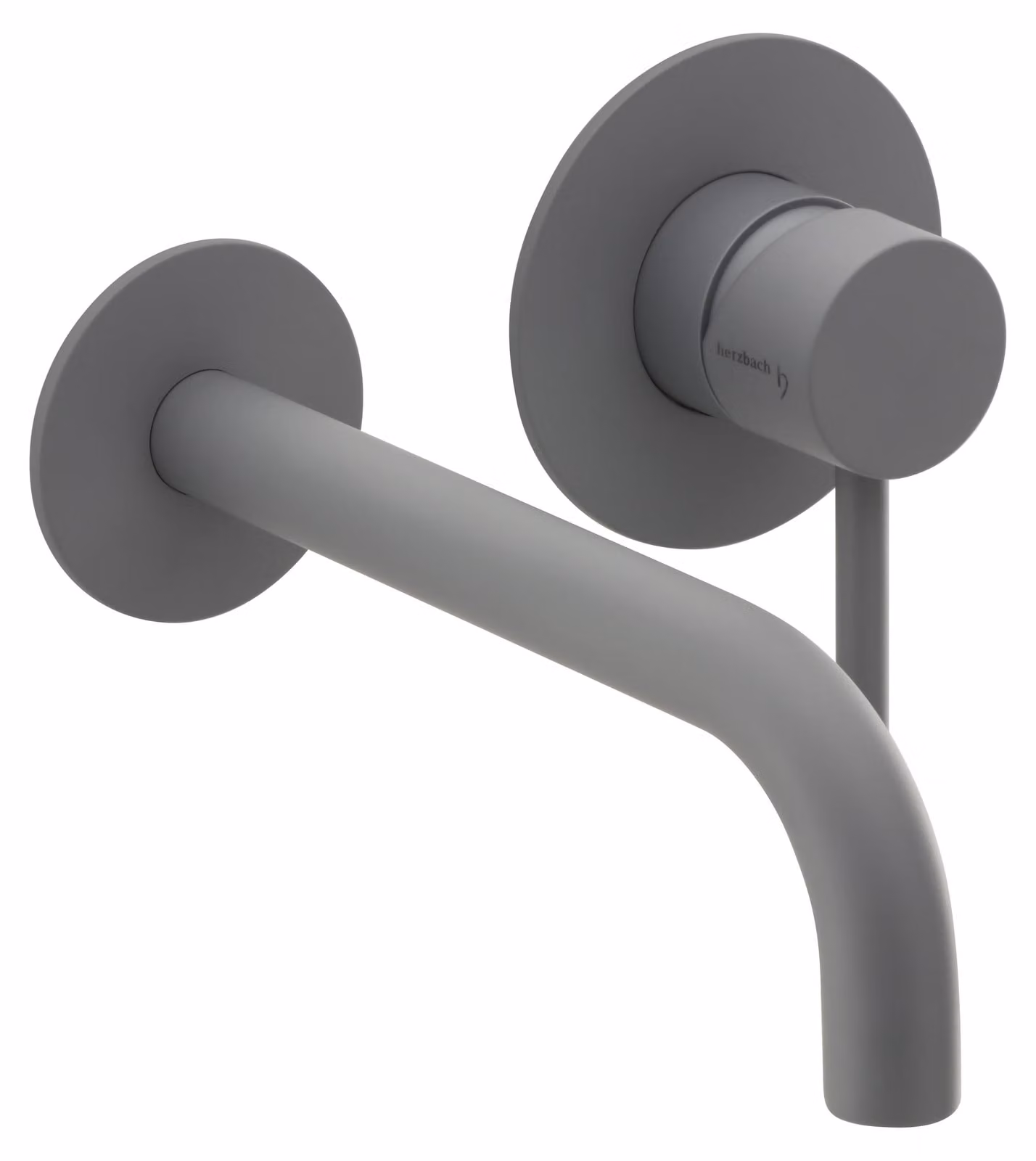 Herzbach DEEP GREY Miscelatore da lavabo a parete, set di colori 210 mm, grigio opaco