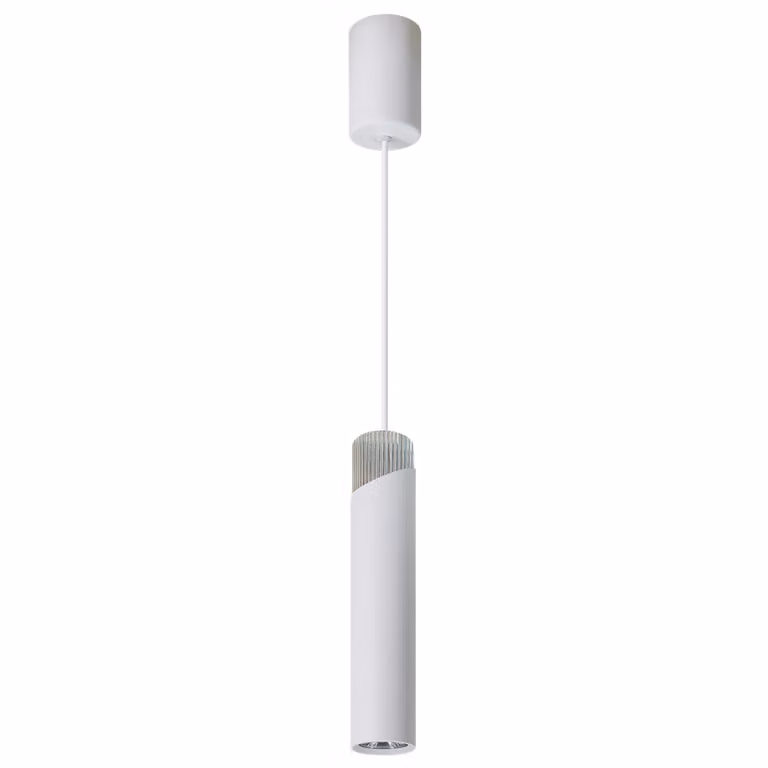Lampada a sospensione a tubo bianco-cromo Neo 1xGU10 8W Milagro