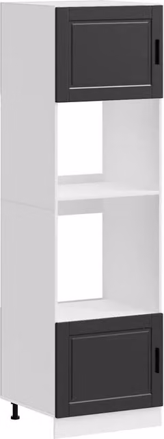 Pensile da cucina | Armadi Forno 2 pz Porto Neri in Legno Multistrato