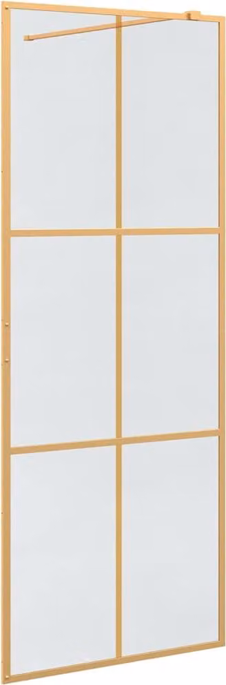 Parete Doccia Walk-in Oro 80 x 195 cm vetro temperato