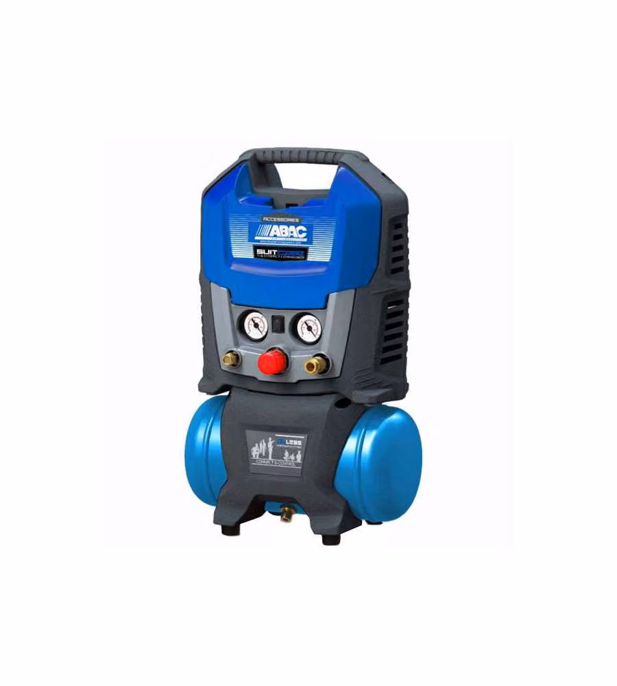 Compressore portatile senza olio Abac Suitcase 6, 6 litri, 1,5 HP, blu – 1