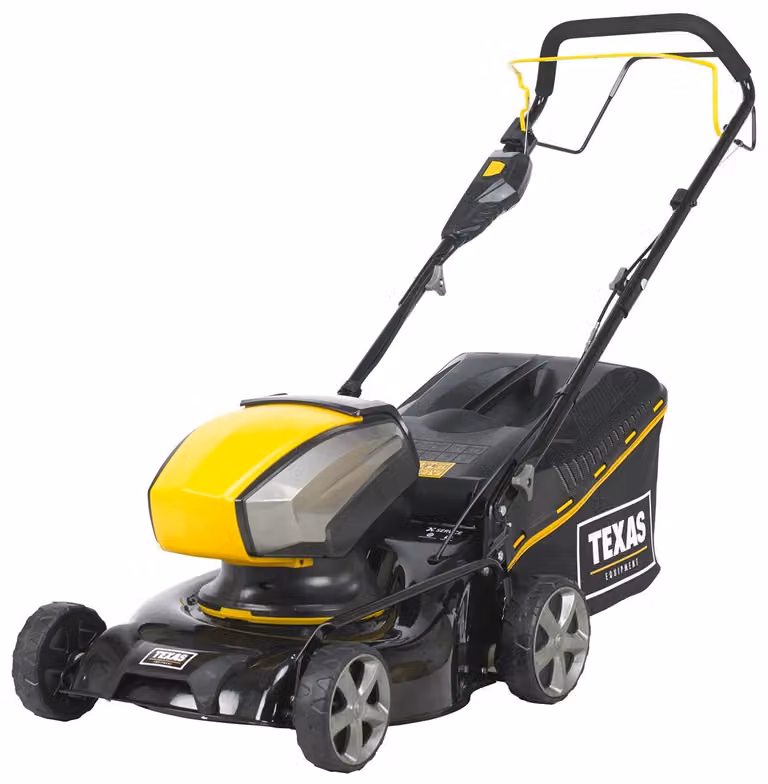 Texas Instruments Razor 4220TR-Li, tosaerba elettrico a spinta, per superfici fino a 200 m², larghezza di taglio 42 cm, altezza di taglio regolabile da 2,8 a 7,5 cm, velocità di rotazione 3100 RPM