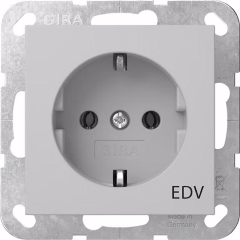 Presa SCHUKO Gira. Stampa EDV System 55 Grigio m 4458015