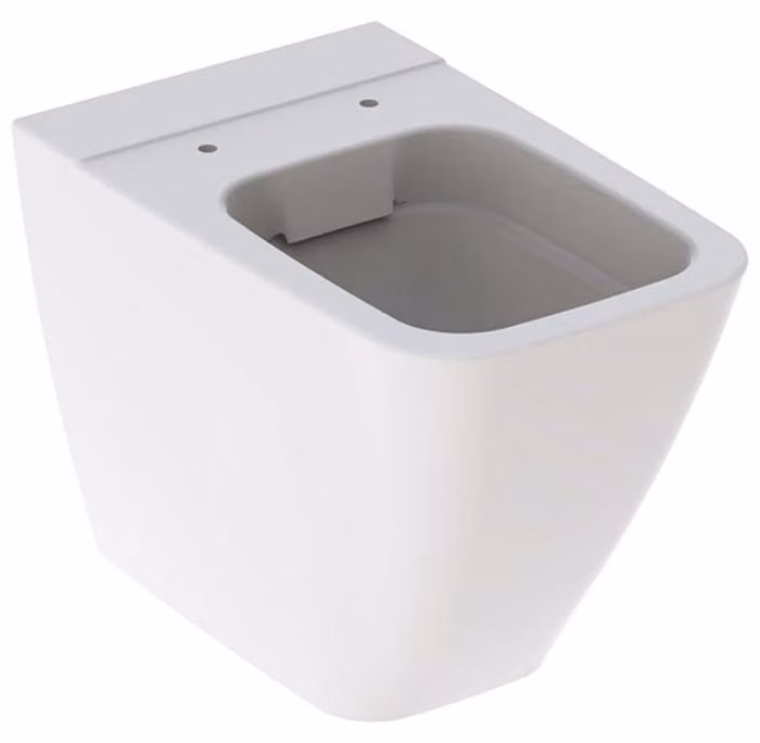 Geberit iCon Square WC au sol, chasse deau basse, fixation murale, 6l, sans rebord, forme fermée, 211910600, 211910600