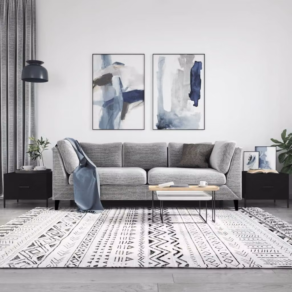 Maison Exclusive - Tavolini da salotto 2 pz. Nero 50x50x40 cm Materiale ligneo