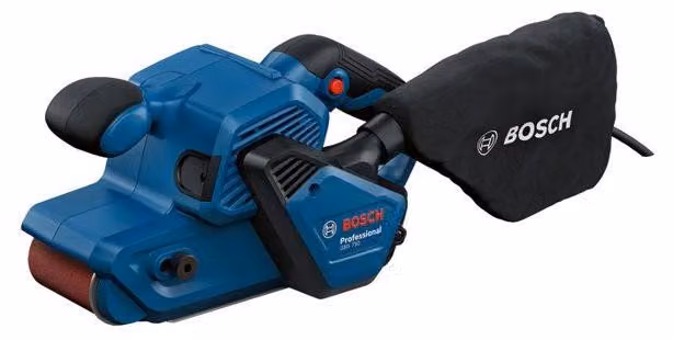 BOSCH PROFESSIONAL GBS 750 Levigatrice a nastro con cavo  230 V  850 W  200-420 m/min  Nastro abrasivo + sacchetto raccoglipolvere