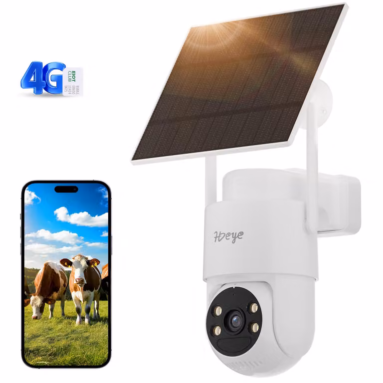 Telecamera di sicurezza HDeye SP3 4MP 4G con PIR e audio bidirezionale – Batteria con autonomia di 3 mesi, riconoscimento AI, IP65 per uso esterno