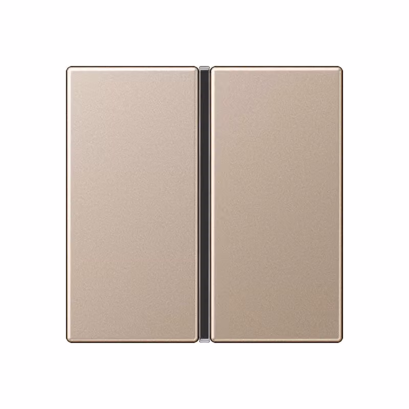 Jung A401TSACH Placca per pulsanti singola, completa, color champagne