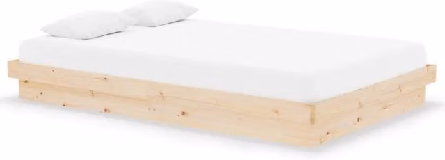Letto matrimoniale | Letto per adulti | Giroletto in Legno Massello 120x190 cm Small Double