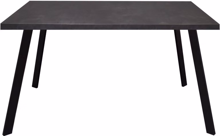 Tavolo da pranzo rettangolare Ediva 1 180 x 90 x 75 Tavolo da pranzo in acciaio nero/nero 13873-180