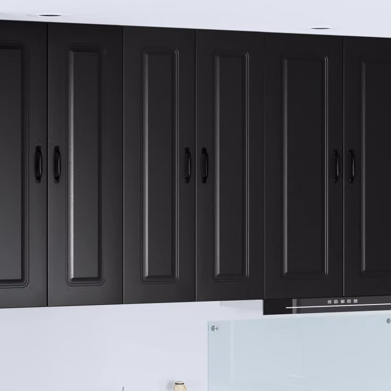 Pannello per lavastoviglie incasso vidaXL Kalmar Nero con ante a battente in MDF L: 60 cm, P: 31 cm, H: 100 cm