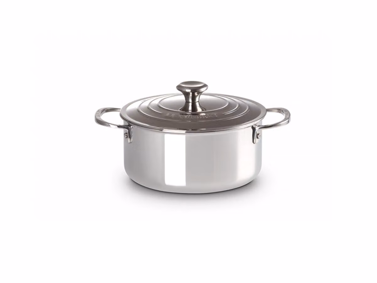 Signature Casseruola alta con coperchio in acciaio inox Ø 20 cm