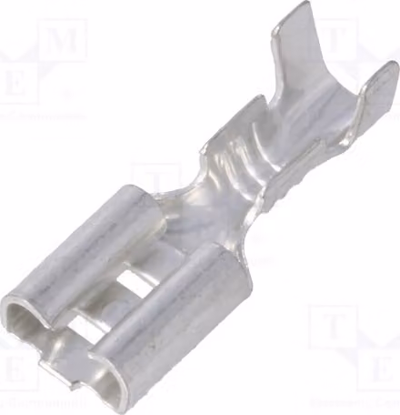 10 connettori a crimpare: piatti, 4,8 mm, 0,5 mm, per cavi da 0,5 a 1 mm², femmina, per cavi isolati 3800.67 (non isolati)