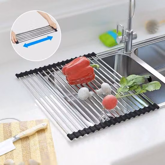 Azomor Questo innovativo scolapiatti telescopico è la soluzione perfetta per